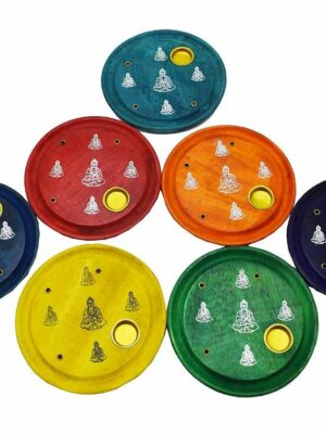 Incense Holder Wood BudhaSet 7