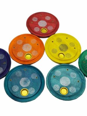 Incense Holder Wood FOL Set 7