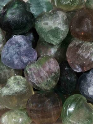 Stone Heart Flourite 25X25X15mm