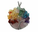 Pendant Chakra Tree Rose Quartz