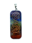 Pendant Rectang Chakra Orgone