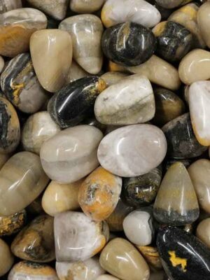 Tumblestone Bumble Bee Jasper