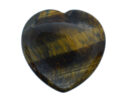Worry Stone Heart Tiger Eye