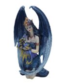 Fairy Holding Dragon Blue