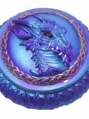 Box Dragon Head Round Blue