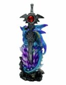Dragon With Sword Blue
