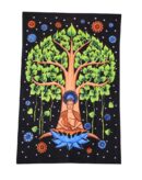 Bedspread Single Budha Tree