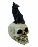 Skull With Wolf