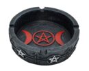 Ashtray Black Red Triple Moon