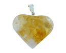 Pendant Citrine Heart