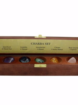 Chakra Set in Wooden Box