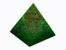 Pyramid Orgone Dark Green Tree