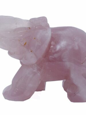 Elephant Rose Qtz Stone 40mm