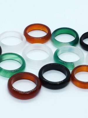 Ring Agate Assorted 12pcs