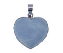 Pendant Heart Caged Aquamarine