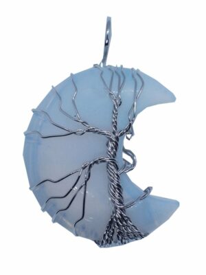 Pendant Opalite Moon Tree Of Life