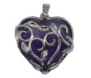 Pendant Heart In Cage Amethyst