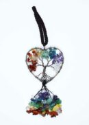 Chakra Tree Hanging Heart