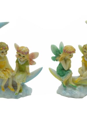 Two Fairies on Moon Set of 2 (CLEARANCE)