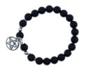 Bracelet Obsidian Pentagram
