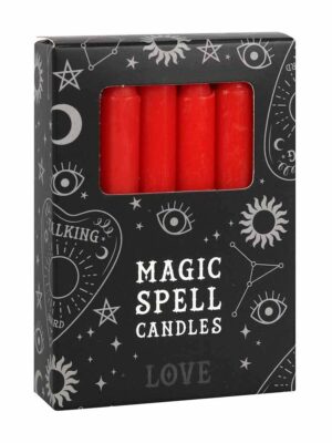 Spell Candles Love Red X12