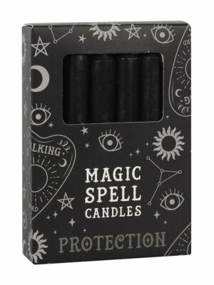 Spell Candles Protection Black X12