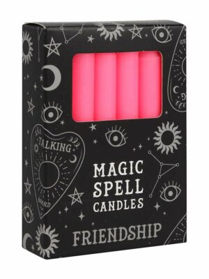 Spell Candles Friend Pink X12