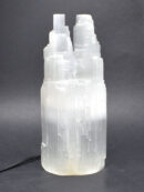 Selenite Lamp Twin Mount 25cm