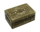 Box Wooden 3 Moon Pent  6X4 In