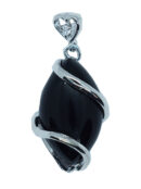 Pendant Oval Obsidian