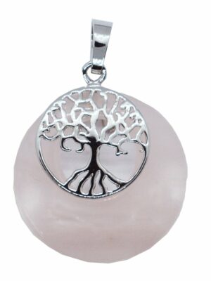 Pendant Donut TOL Rose Quartz
