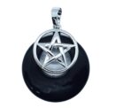 Pendant Donut Penta Obsidian