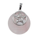 Pendant Donut Penta Rose Quart