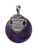 Pendant Donut 3Moons Amethyst