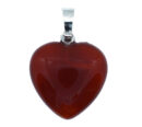 Pendant Heart Carnelian 2cm