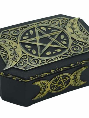 Box Triple Moon Black and Gold