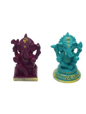 Ganesh Sitting Set of 4 Multi