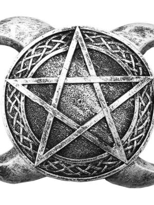 Incense Holder Pentacle Silver