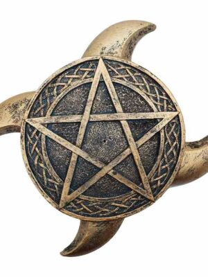 Incense Holder Pentacle Gold