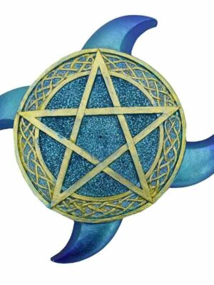 Incense Holder Pentacle Blue