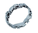 Silver Ring Elephant Plain