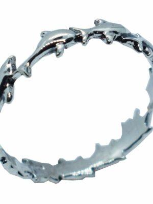 Silver Ring Dolphin Plain