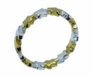 Silver Ring Stars 2Tone Gold