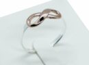 Silver Ring Eternity Two Tone Rose