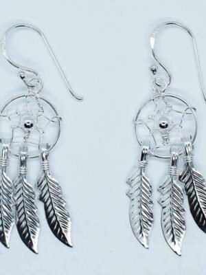Silver Earring Dream Catcher