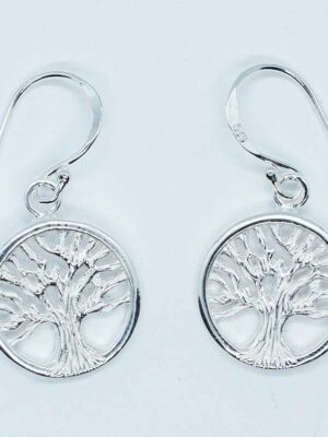 Silver Earring Tree of Life