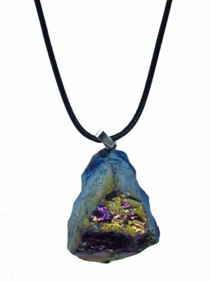 Necklace Rough Rainbow Aura