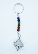 Keyring Merkaba Clear Quartz