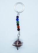Keyring Merkaba Rhodonite