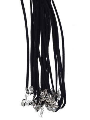 Necklace Suede Black 18" 10pcs